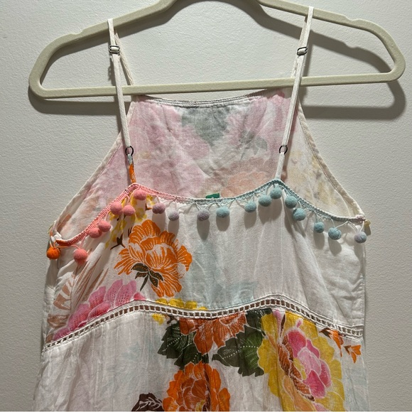 Anthropologie Farm Rio Havana Cotton Floral Maxi Dress Bohemian Style - Size XS - Picture 5 of 14